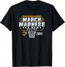 VCU Rams March Madness 2025 Men's Basketball T-Shirt - 黑色 - 查看 1