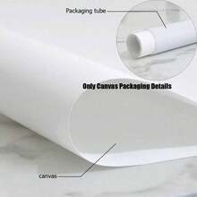 1pc Unframed Canvas Black & White Edgy Robe Figure With Bubbles Decor – Fits Unique Bathroom/Edgy Living Room Wall Decor; Ideal For Edgy Decor Lovers, Unique Decor Enthusiasts | Canvas Only - Multicolor - View 9