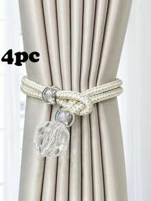 1/2/4 luksusowe kryształowe zawieszki z poliestru do zasłon, odpowiednie do mocowania i dekoracji zasłon, dostępne w wielu kolorach