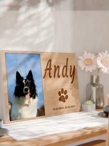 1 Stampa personalizzata su tela con foto del tuo animale domestico - Stampe su tela con le foto del tuo cane per opere d'arte personalizzate per camera da letto, soggiorno, matrimonio, bambino, animale domestico, famiglia, amore, coppia, amico, quadro, foto, opera d'arte da parete incorniciata, regalo di Natale, regalo per il migliore amico, regalo per la famiglia, regalo di compleanno, regalo per famiglia/amico/ragazza/ragazzo - Stile 1 - Visualizzare 2