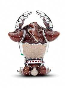 1pc Cute Foodie Reindeer Beaded Bracelet/Necklace, Creative Versatile DIY Jewelry Gift - Multicolor - View 3
