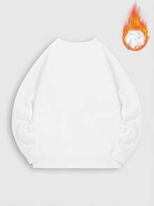 Weihnachts-Elf Portrait Damen Rundhals Pullover Damen Sportbekleidung Locker geschnittener Rundhals Sportbekleidung Dickes Gewebe geeignet für Herbst und Winter Warme Fleece-Fütterung Basic Damen Oberteil Lässig und Komfortabel Sportbekleidung Multifunktionale Streetstyle Jacken Langarm Oberteil geeignet für kaltes Wetter Damen Streetwear Damenmode. - Weiss - Übersicht 4