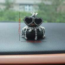 One Set Of Duck Design Car Ornament, Car Decoration, Essential For Cars, Cute Style Auto Accessories, Motorcycle And Bicycle Decorations. - Black - View 8