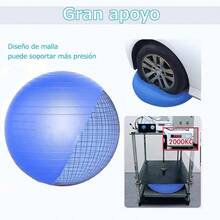 2pcs Pelota Pilates Incluye Pelota Yoga de 65cm y Pilates Ball de 25cm, Pelota para Embarazadas Antideslizante y Antichoque, Pelotas para Ejercicio chica Antipinchazos para Deportes, Fitness - Azul - Ver 4