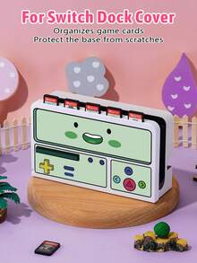 1个游戏卡盒，兼容Switch底座盖，游戏卡收纳盒，可容纳5张游戏卡，保护底座免受刮擦和灰尘侵扰，兼容Switch OLED/Switch NS/新款Switch2(2025) - 彩色 - 查看 14