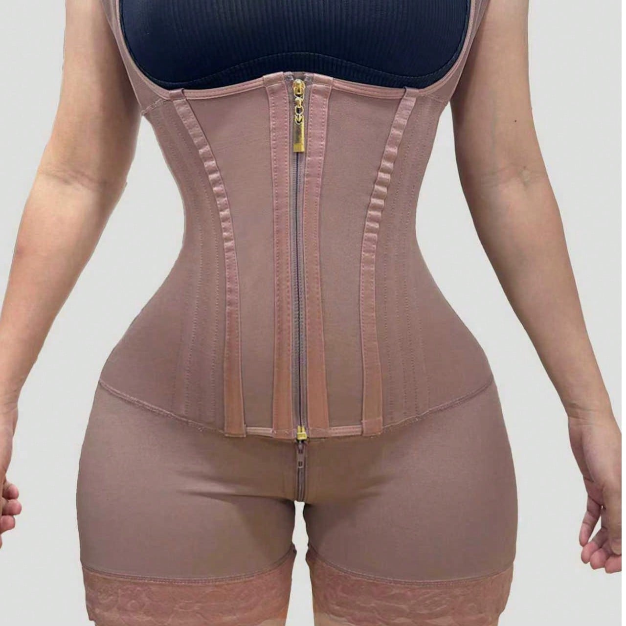 Cinturón deportivo con botones y cremallera, moldeador de cintura, mono moldeador de Body primaveral