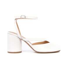 Women's Chunky Block High Heels Split Toe Pumps Ankle Strap Japanese Tabi Shoes Slingback Heels Tabi Shoes Comfort Dress Heeled Sandals Women's Prom Shoes, Party Shoes - 白色 - 查看 7