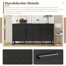 Storage Cabinets - Black + MDF - View 9