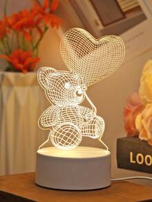 1pc Gaming Style 3D Acrylic Night Light With Headphone And Gamepad Pattern, Perfect Decor For Gaming Room And Bedroom, Ideal Birthday Gift For Gamers, Friends And Family, Room Decor Night Light, Great Valentine's Day Gift