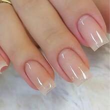 Libeine 二合一指甲强化护理液，10毫升，天然果冻裸色 - 适用于手部和足部指甲，增强光泽，亮泽面油，速干指甲油配方，透明指甲油