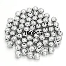 20-200pcs/Pack CCB Round Faceted Disco Ball Beads, Multi-Size, Fashion Classic Casual Gold & Silver Jewelry Making DIY Beads, Spacer Beads For Bracelets, Necklaces, Crafts, Decorations, Pendants, Wholesale Beads - Faceted Round Beads - View 10