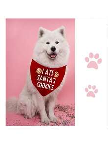 1 Extra Large 24.8x11 Inch Red Pet Drool Bib - Fun Pet Bandana, Reusable Dog Bib Scarf And Drool Towel, Can Be Used As A Gift - Red - View 4