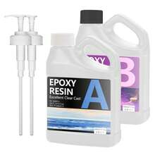 1000ml/34oz Transparent Epoxy Resin Kit, 1:1 AB Epoxy Resin Glue, High Viscosity Sealant, Crystal Clear Hardener, Suitable For DIY Jewelry Making, Coating, Wood, Resin Molds, Ideal For Crafters And Beginners. - Multiple Specifications - View 15
