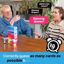 500首错听歌词游戏 - 趣味歌曲猜名派对桌游，包含500张歌曲名称和歌手猜谜卡片，适合成人、青少年和家庭 - 爆笑卡拉OK派对用品、音乐知识挑战、派对必备、圣诞礼物、新年礼物 - 彩色 - 查看 5