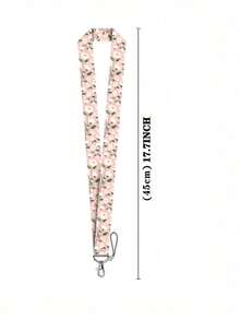 1pc Daisy Pattern Lanyard, Student ID Card Holder Lanyard, Key Chain Strap For School - Multicolor - View 9
