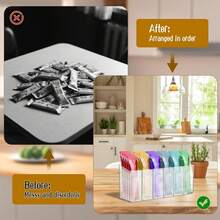 1个可舔食猫零食收纳盒，台面亚克力零食储物架，挤压式猫粮储物罐，带可拆卸隔板，湿猫零食收纳盒，适用于厨房橱柜、食品储藏室、冰箱，多功能节省空间储物盒