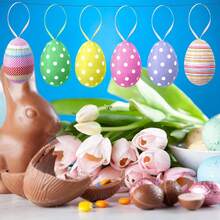 Muroi Mono 2020年1月10日 复活节彩蛋、彩色复活节彩蛋装饰品、散装纸浆泡沫复活节彩蛋装饰品、复活节派对礼物、工艺树、春季家居装饰 - 彩色 - 查看 11