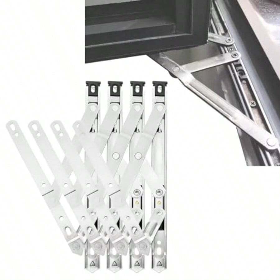 SLAW 4 Pack 2 Pair 10 Inch Casement Window Hinge Stainless Steel ...