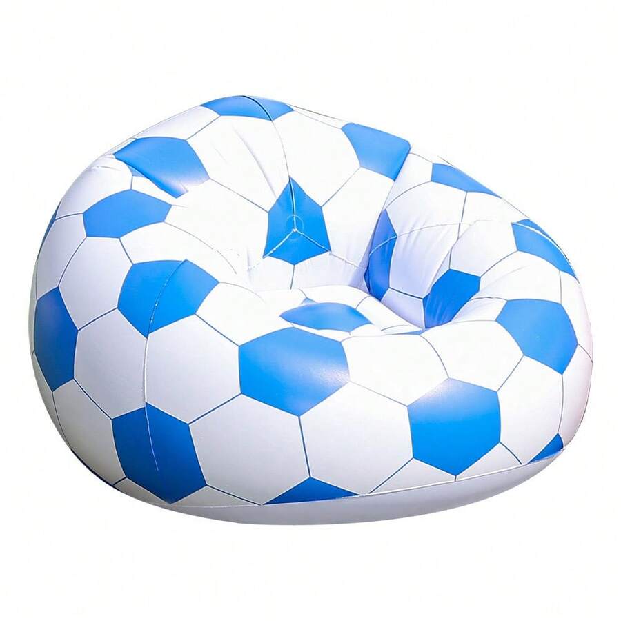 1pc Inflatable Football Sofa, Cross-Border Hot Selling Slouchy Sofa, In-Stock Inflatable Football Bean Bag Sofa Lounger, PVC Stool