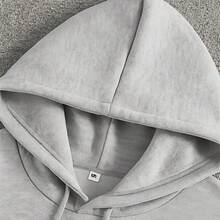 Men's Graphic Hoodie, Cotton, With SKZ - SKZOO University Print, Comfortable Streetwear For Fall, Four - Seasons Wear - 灰色 - 查看 2