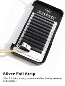 12对W型假睫毛，3D/4D/5D，自然柔软，预先扇形展开，时尚畅销款，绽放效果，单根睫毛，化妆工具，0.07毫米，轻盈浓密，自动卷翘，长度8-15毫米 - D - 查看 4