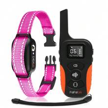 Collar de entrenamiento para perros con vibración recargable y control remoto, impermeable, sin descarga eléctrica, alcance del control remoto de 1000 m