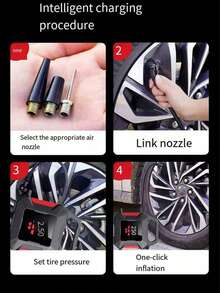 Black & Red Car Jump Starter, Backup Battery Pack, Car Starter, Auto Rescue Device, Emergency Starter, Car Charger, Car Jumper, Outdoor Essential