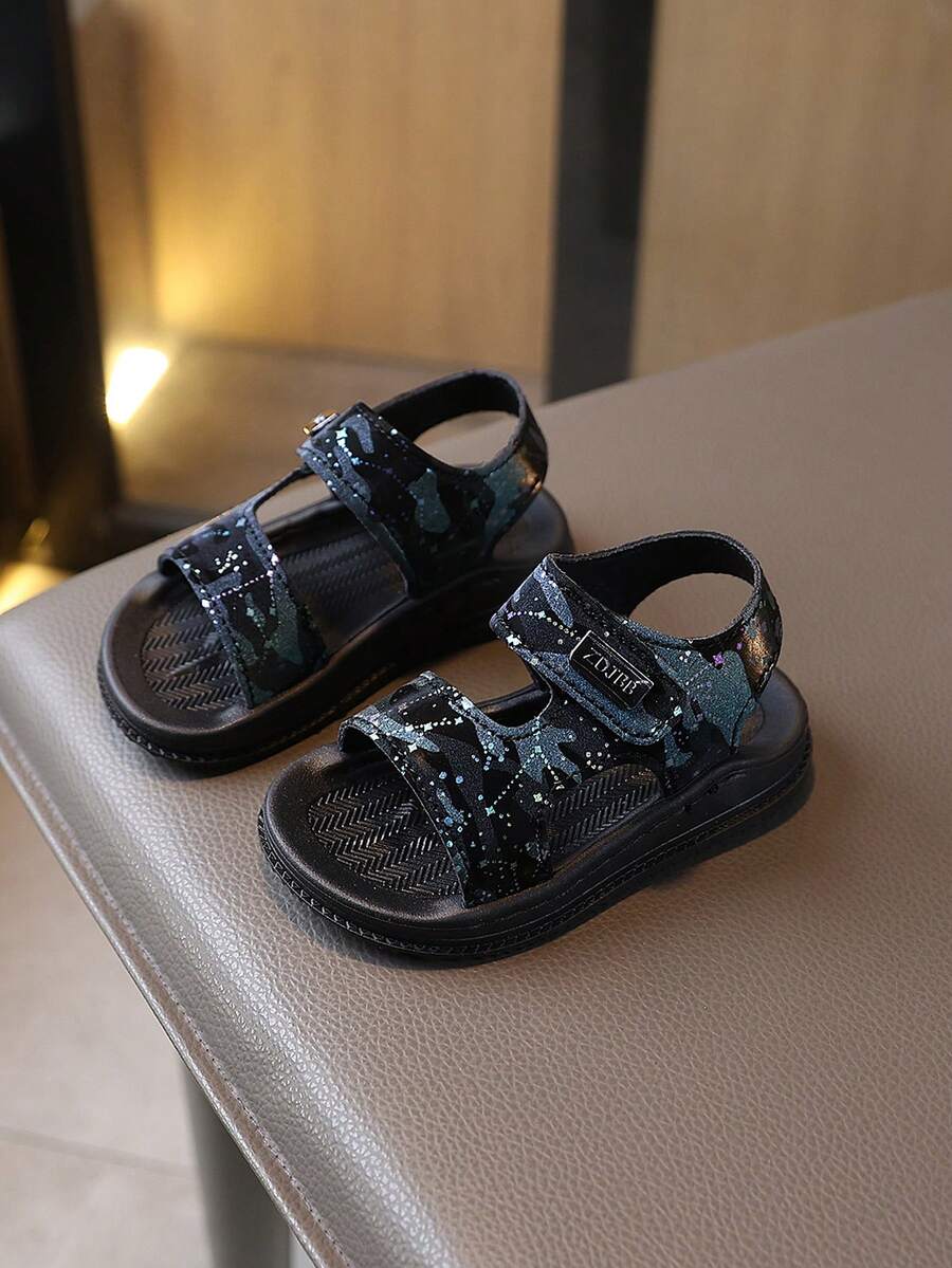 Infant Sandals, Fashion Versatile Rubber Soft Bottom Hook And Loop Outdoor Baby Toddler Sandals - Mint Green - View 1