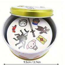 Magical Creatures Matching Card Game Iron Box Packaging- Family Party Game Featuring Dobby, Spiders & Wizards- Fast-Paced Visual Matching Game For Potterheads & Kids - Multicolor - View 3