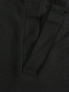 Kolrap 男士休闲短袖T恤短裤套装（2件套），简约时尚，适合春夏日常穿着 - 黑色 - 查看 5