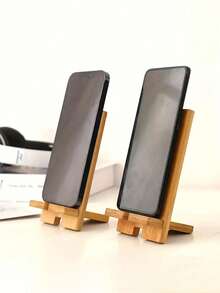 Customized Personalized ,Portable Phone Holder, Initial A-Z ,Carving Techniques Diy Detachable Assembly Phone Holder,Creative Integrated Folding Phone Holder,Carving Flower Letter Patterns With Lines, Lazy Desktop Retractable Phone Holder - Multicolor - View 5