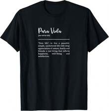 Definition Of A White Typographic Design T-Shirt - Black - View 1