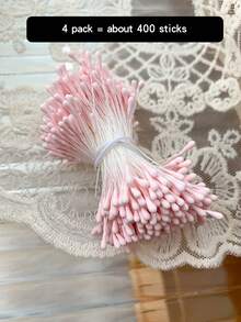 Mini Pearl Double Heads Flower Stamen Pistil Handmade Artificial Flowers, Suitable For Wedding Decoration, Bridal Backdrop Props, Bouquets, Boutonnieres, Corsages, Wedding Arches, Party Decor - Multicolor - View 15