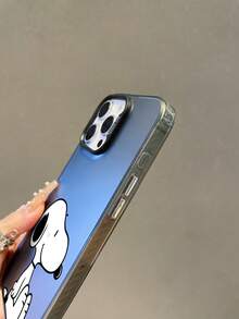 SNOOPY A Cartoon Animation  Dynamic Color Silver Shell Shockproof Tpu Material Phone Case Can Be Given As A Holiday Gift. It Is Applicable To Iphones. The New Model Is Suitable For IPhone13/14/15/16/17Pro Max Phone Cases - Nhiều màu - Xem 6