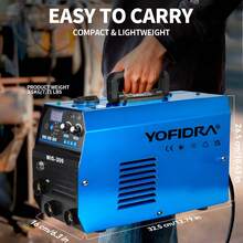 Yofidra 220V 3-In-1 MIG/ARC/Lift TIG Welding Machine, 135A MIG Welder, Compact IGBT Inverter Welding Machine, Gasless Welder With IGBT, DC Inverter, Synergic Wire Feed For Repair Work - UK Plug(220-240V) - View 3