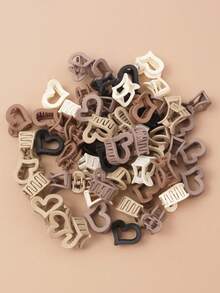 15/20件套女孩简约长方形发夹，适合日常或节日佩戴 - 彩色 - 查看 3