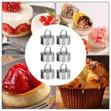 Stainless Steel 3D Round Cake Molds For DIY Bakeware Cake Molds Cupcake Mold Salad Dessert Die Mousse Ring Cake Decorting Tools - Multicolor - View 5