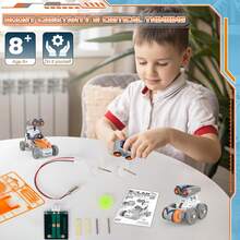 TendenciaKit De Juguete Educativo Ciencia Robot Solar Para Niños21en1Calidad premium - Gris - Ver 4