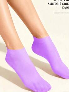 1双硅胶短袜，保湿护肤，保护足底，去除死皮，防止皮肤干燥皲裂，凝胶足袜 - 彩色 - 查看 4