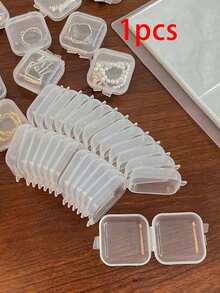 Hộp đựng trang sức trong suốt 10/30/50 chiếc, hộp đựng trang sức mini trong suốt, đa chức năng, di động, chống bụi và chống oxy hóa, hộp đựng trang sức bằng chất liệu PP trong suốt, hộp đựng trang sức, hộp di động đa chức năng có nắp đậy, có thể đựng tai nghe, trang sức, đồ thủ công, nhẫn và các vật dụng nhỏ khác. (Hộp đựng trang sức, hộp đựng trang sức mini, hộp đựng nhẫn, hộp đựng bông tai, hộp đựng dây chuyền, hộp đựng vòng tay, hộp đựng nút tai) Quà tặng ngày Valentine. Thích hợp cho những chuyến du lịch nắng ấm, mùa tựu trường và các dịp khác. - Nhiều màu - Xem 13