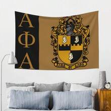 Alpha Phi Tapestry Wall Hanging Home Bedroom Dormitory Decoration Fluffy Peach Art Decorating Gifts - 60*90 inch - Xem 5