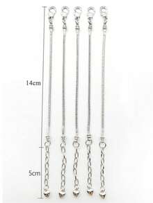 5 件金属半成品链条 19 厘米 适用于 DIY 手链首饰串珠手工配件