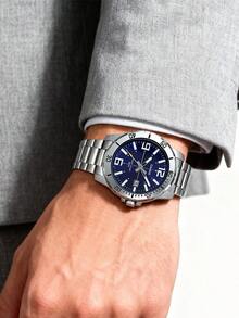 Casio Marlin Series Multi-Function Diver's Water Ghost Ocean Heart Business Quartz Stainless Steel Strap Men's Watch, Blue Dial - Blue - View 5