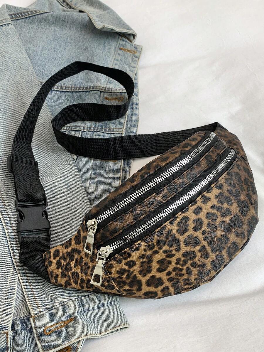 Fashionable Retro Leopard Print Waist Bag For Women - Multicolor - View 1