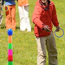 10/12/24 Pcs Multicolor Plastic Toss Rings For Outdoor Toss Rings For Speed And Agility Practice Game, Random Colors,Carnival Rings For Speed And Agility Practice Games, Garden Backyard Outdoor Games, Bridal Shower Game, Game Booth - Multicolor - View 10