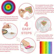 500pcs 5mm Melting Beads Set, Melting Beads Craft Pearls Art And Craft Set, Suitable For Halloween, Thanksgiving, Christmas, Easter Gifts, Valentine's Day And April Fool's Day Gifts - Beans - View 8