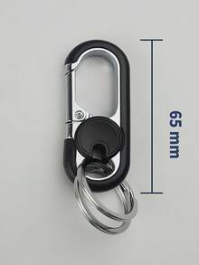 1. Multi-Functional Alloy Keychain, With Anti-Lost Ring And Waist Hanging Design, Suitable For Outdoor Commuting, Business And Leisure Occasions. This Unisex Keychain Comes In 3 Color Options. - Multicolor - View 6