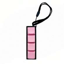 Fingertip Novelty Slow Rising Stress Relief Toy, Keypad Styled, With Soft Silicone Cat Paw Design Keychain, Pendant, Cellphone Charm & Decorative Accessory, Keyboard Keycap With Tapping Sound Fidget,Fidget Toys,Toys,Squishes,Weird Toys,Shock Gum,Fidget Toys>Abs,Cat Paw Squish,Cat Toys - Macaron Pink - View 2