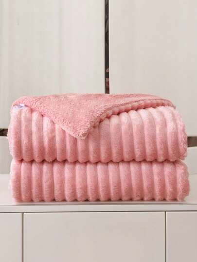 Frazada Aborregada Con Tamaño Matrimonial, Peluche Grande Y Súper Suave A Rayas - Súper Amigable Con La Piel, Transpirable, Ligera, Suave Y Cómoda Y Ideal Para Dormitorio, Decoración Hogar, Otoño, Navidad Y Habitación (180*200CM)
