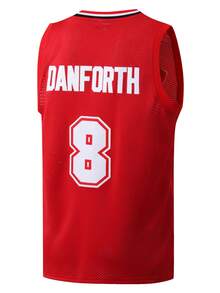 Men's Basketball Jersey 8 Red Embroidered Casual Sports Vest Round Neck Sleeveless Training Suit Spring - Red - View 2